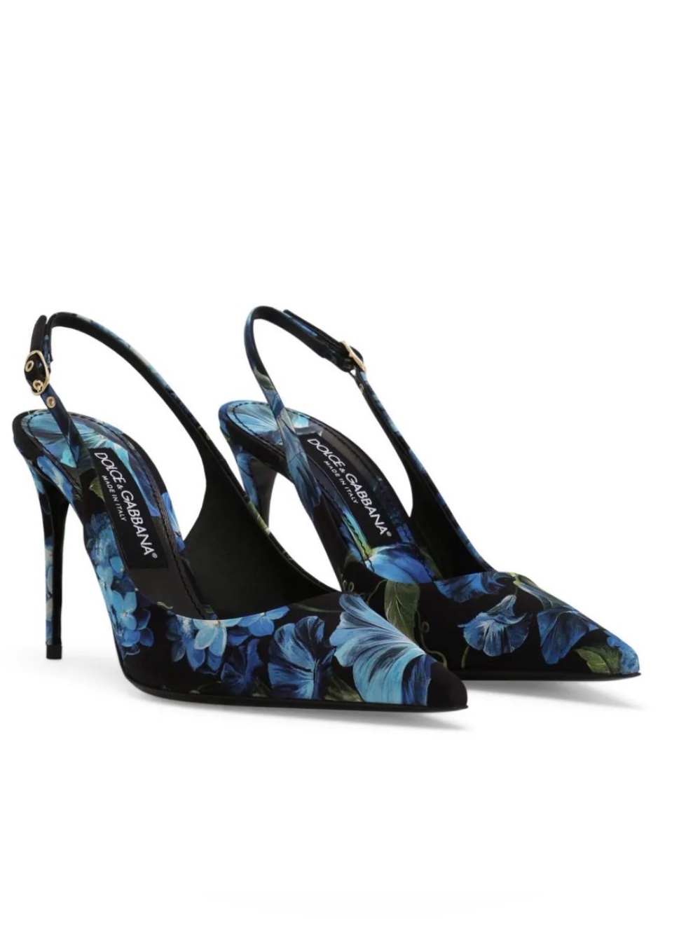 Dolce & Gabbana floral-print slingback pumps LIKE NEW 37.5